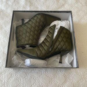 Jeffrey Campbell Olive Satin Bootie